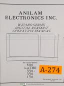 Anilam-Anilam Electronics Wizrd Series, Digital Readout, Operations Manual Year (1993)-150-350-350+-800-01